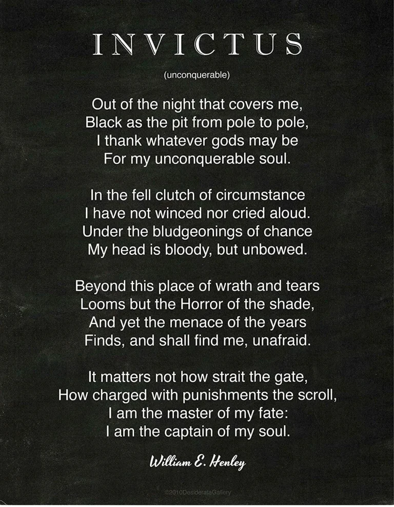 Invictus (poem by W. Henley)