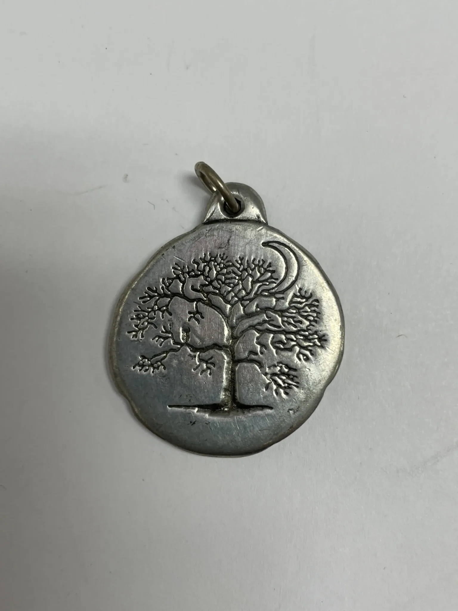 Winter Oak Pewter Pendant