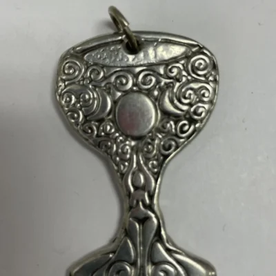 Goddess Chalice Pewter Pendant
