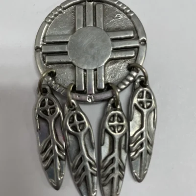 Medicine Wheel Pewter Pendant