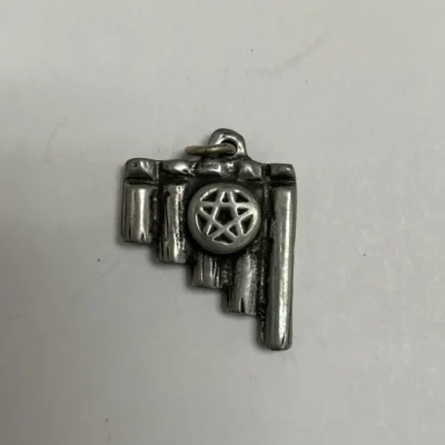 Pentacle Pipes Pewter Pendant