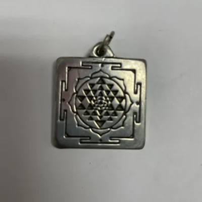 Sri Yantra Mandala Pewter Pendant