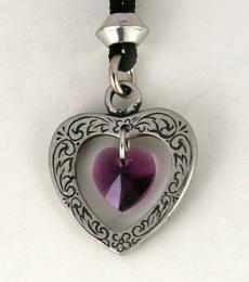 Celtic Crystal Heart Pendant (Various Colors) - Image 3