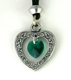 Celtic Crystal Heart Pendant (Various Colors) - Image 6