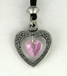 Celtic Crystal Heart Pendant (Various Colors) - Image 7