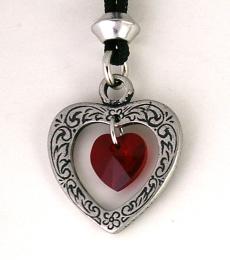 Celtic Crystal Heart Pendant (Various Colors) - Image 8